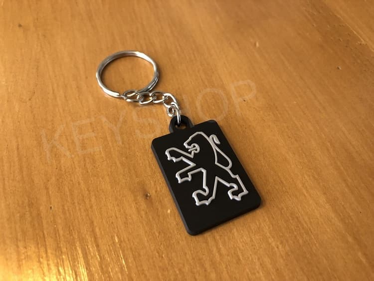 Porte clés Logo PEUGEOT monogramme