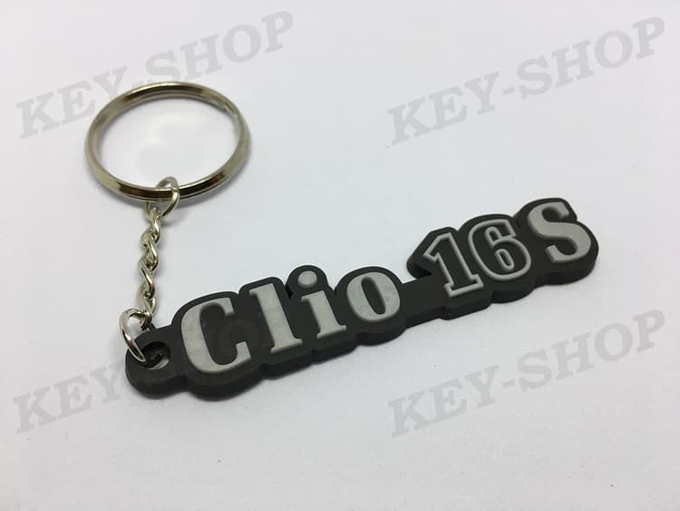 Porte clés PVC souple Clio 16S Renault logo