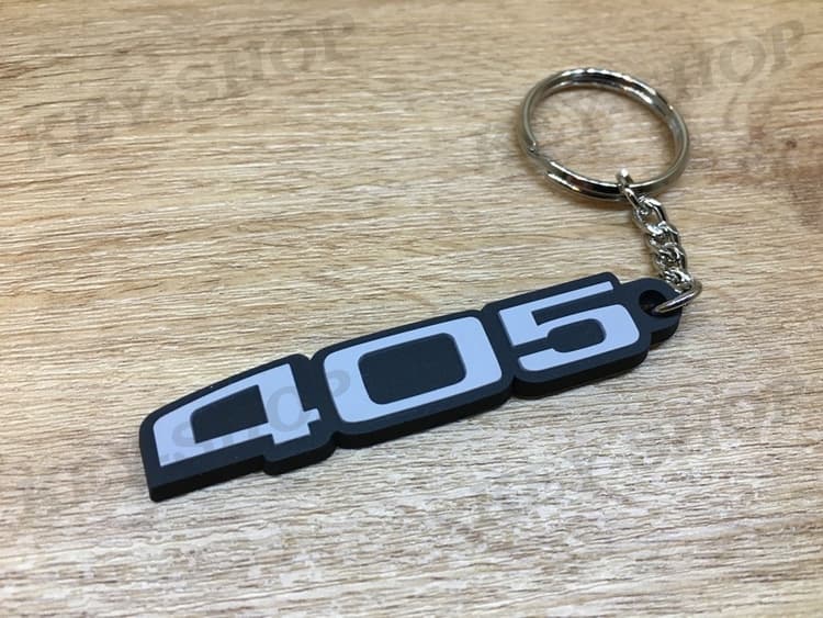 Porte-clés PVC Souple PEUGEOT 405 LOGO monogramme