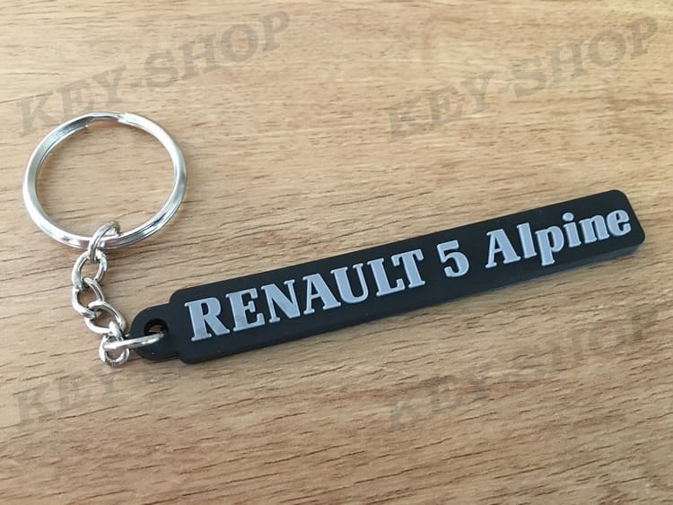 Porte clés PVC souple Renault 5 Alpine monogramme A5 Turbo