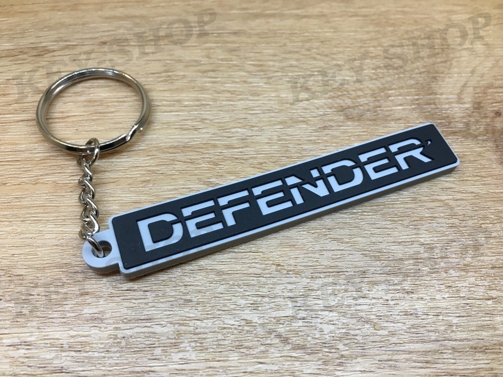 Porte-clés PVC Souple Land Rover DEFENDER LOGO monogramme