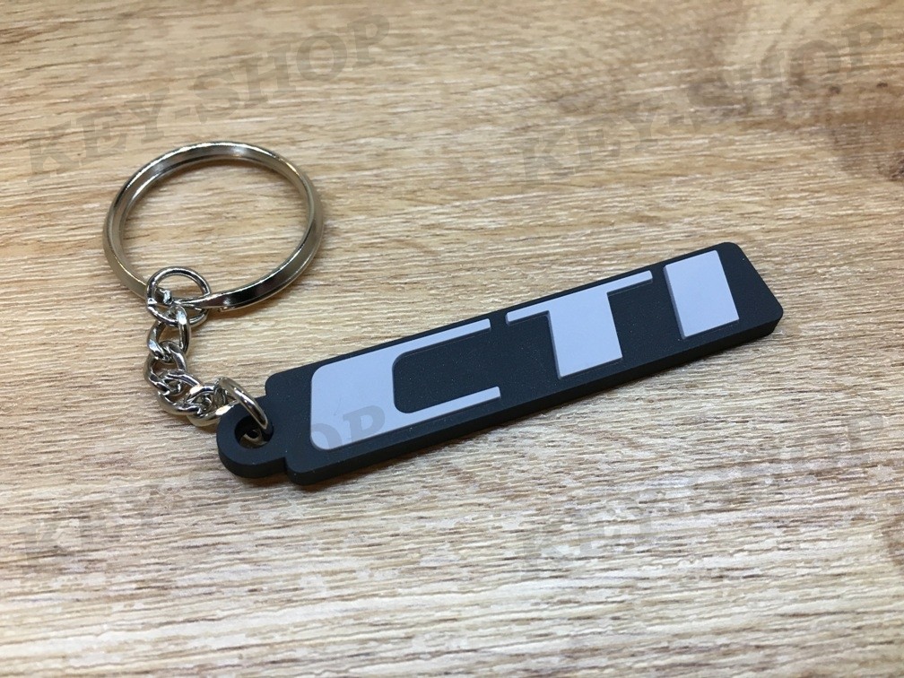 Porte-clés PVC Souple logo CTI PEUGEOT 205 monogramme