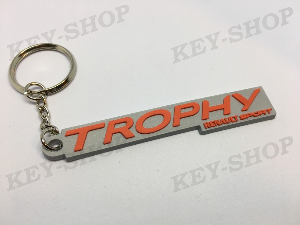 Porte clés PVC souple Renault Sport "TROPHY" logo vue 2