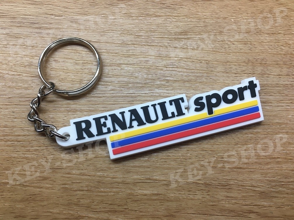 Porte-clés PVC souple Renault Sport RS Clio 172/182/V6 Megane Old vue 2