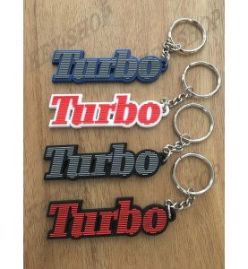 Keychain soft PVC Renault 5 Alpine Turbo logo