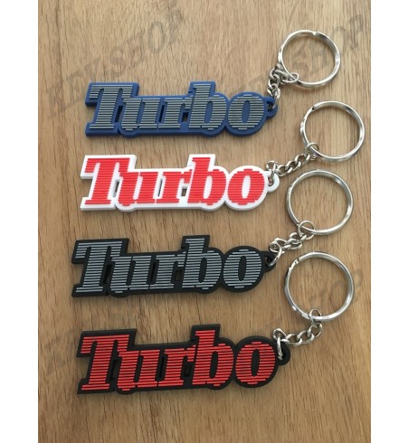 Keychain soft PVC Renault 5 Alpine Turbo logo