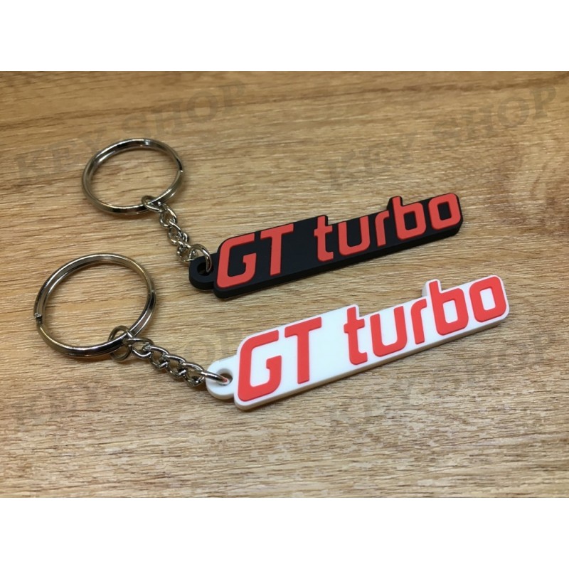 Keychain soft PVC GT turbo Renault 5 monogramme logo