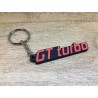 Keychain soft PVC GT turbo Renault 5 monogramme logo
