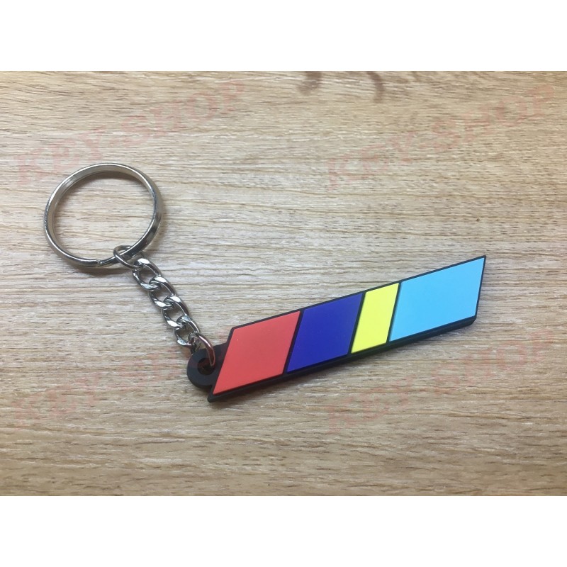 Porte Clés - Logo PTS Peugeot Talbot Sport - PVC souple monogramme logo
