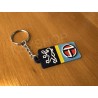 Keychain soft PVC Logo PEUGEOT Talbot monogramme